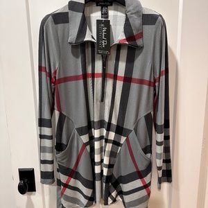 Michael Tyler zippered tunic style jersey pull over - Size L